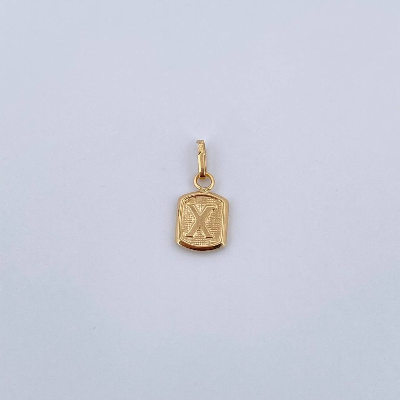 Pendant Letter X 0.35gr / 1.5cm / Smooth 18K Yellow Gold &