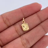 Pendant Letter X 0.35gr / 1.5cm / Smooth 18K Yellow Gold &