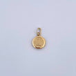 Dije Letra L 0.45gr / 1.5cm / Medalla Oro Amarillo 18K &