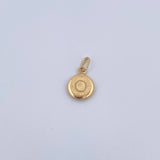 Pendant Letter O 0.45gr / 1.5cm / 18K Yellow Gold Medal &