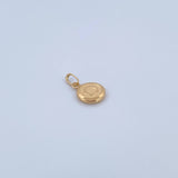Pendant Letter O 0.5gr / 1.5cm / 18K Yellow Gold Medal &