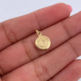 Pendant Letter O 0.45gr / 1.5cm / 18K Yellow Gold Medal &