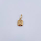 Pendant Letter O 0.35gr / 1.5cm / Smooth 18K Yellow Gold &