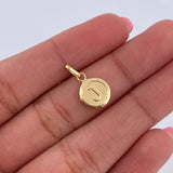 Dije Letra J 0.5gr / 1.5cm / Medalla Oro Amarillo 18K &
