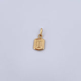Pendant Letter I 0.35gr / 1.5cm / Smooth 18K Yellow Gold &