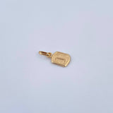Pendant Letter I 0.35gr / 1.5cm / Smooth 18K Yellow Gold &