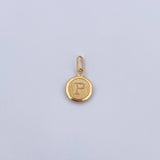 Pendant Letter P 0.45gr / 1.5cm / 18K Yellow Gold Medal &