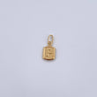 Pendant Letter P 0.45gr / 1.5cm / Smooth 18K Yellow Gold &