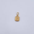 Dije Letra P 0.4gr / 1.5cm / Liso Oro Amarillo 18K &