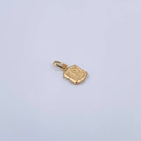Pendant Letter P 0.45gr / 1.5cm / Smooth 18K Yellow Gold &