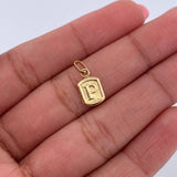 Dije Letra P 0.4gr / 1.5cm / Liso Oro Amarillo 18K &
