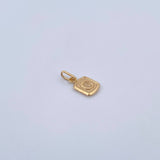 Dije Letra C 0.35gr / 1.5cm / Liso Oro Amarillo 18K &