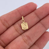 Dije Letra C 0.35gr / 1.5cm / Liso Oro Amarillo 18K &