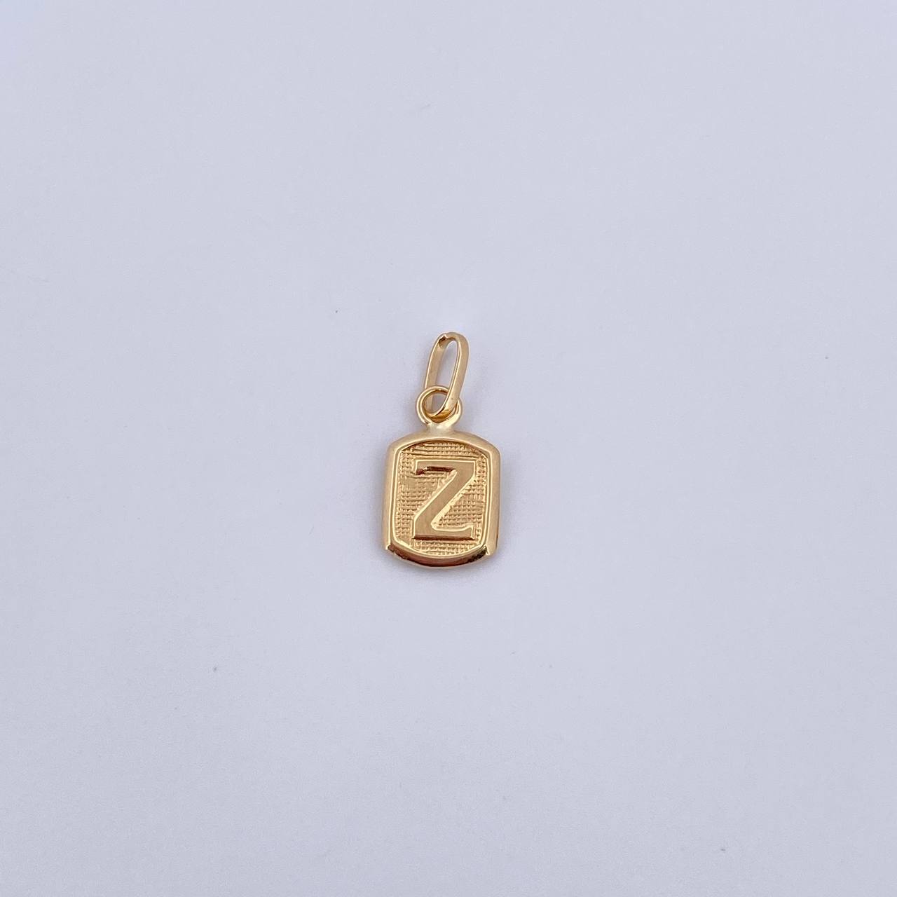 Pendant Letter Z 0.35gr / 1.5cm / Smooth 18K Yellow Gold &