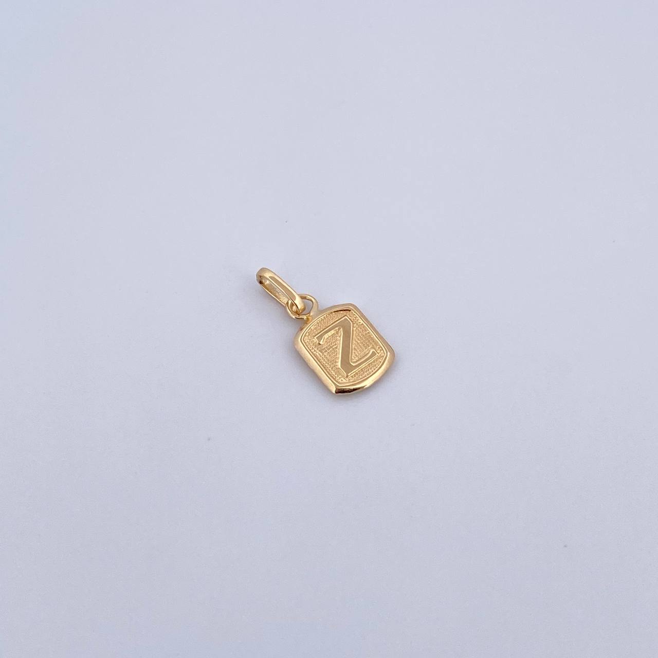 Pendant Letter Z 0.35gr / 1.5cm / Smooth 18K Yellow Gold &