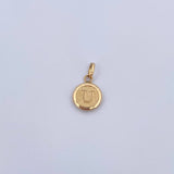 Pendant Letter U 0.45gr / 1.5cm / 18K Yellow Gold Medal &
