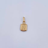 Pendant Letter N 0.3gr / 1.5cm / Smooth 18K Yellow Gold &