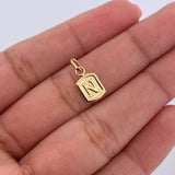 Dije Letra N 0.35g / 1/2 in Oro Amarillo 18K