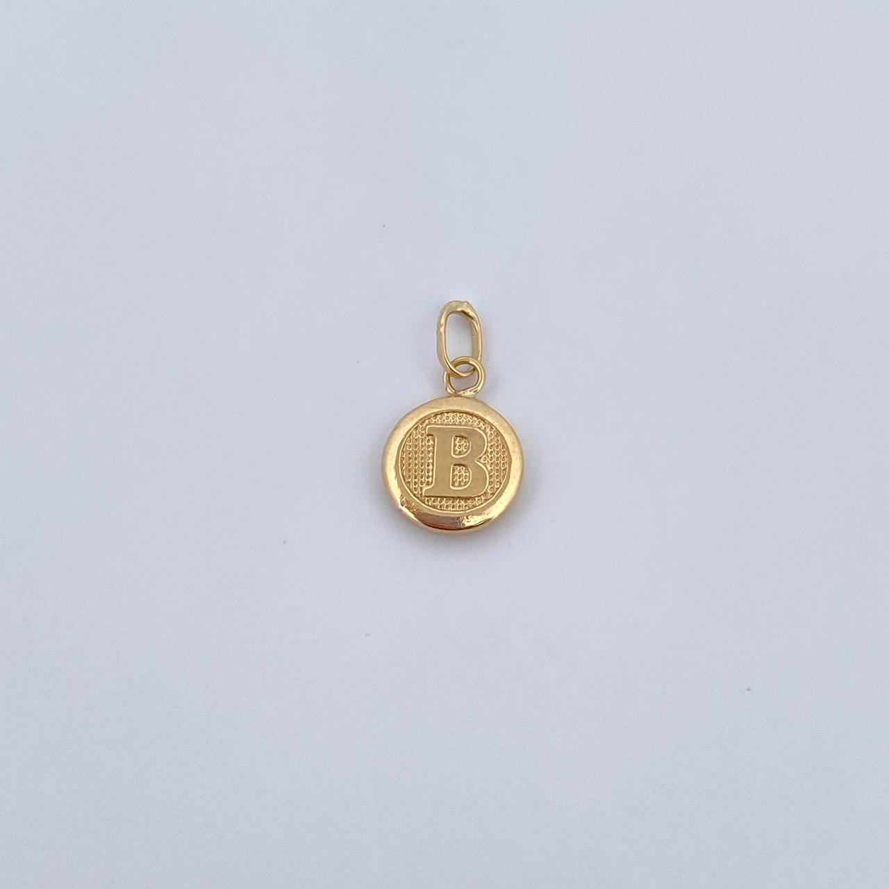 Pendant Letter B 0.45gr / 1.5cm / 18K Yellow Gold Medal &