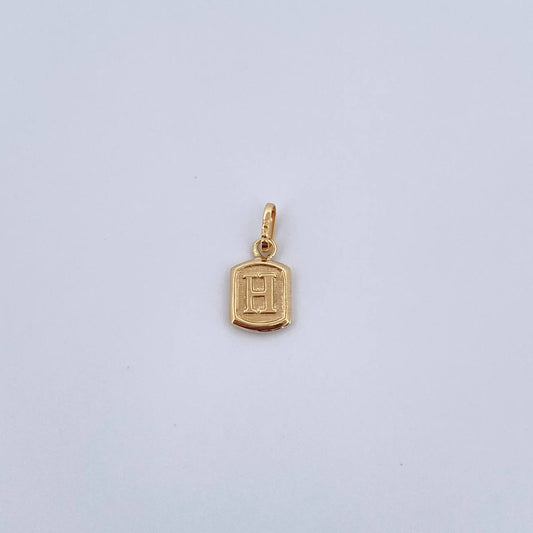 Pendant Letter H 0.35gr / 1.5cm / Smooth 18K Yellow Gold &