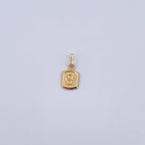 Dije Letra S 0.3gr / 1.5cm / Liso Oro Amarillo 18K &