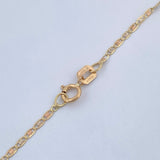 Cadena Escalera Plana 1.25gr / 15 3/4 in / Tres Oros +3 18K &