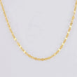 Mirror Flower Chain 0.85g / 18 in / 1.6mm 18K Yellow Gold