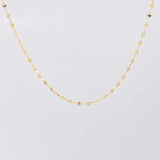 Mirror Flower Chain 0.85g / 18 in / 1.6mm 18K Yellow Gold
