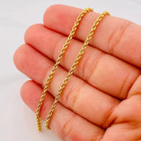 Rope Chain 2.3g / 24 in / 1.8mm 18K Yellow Gold