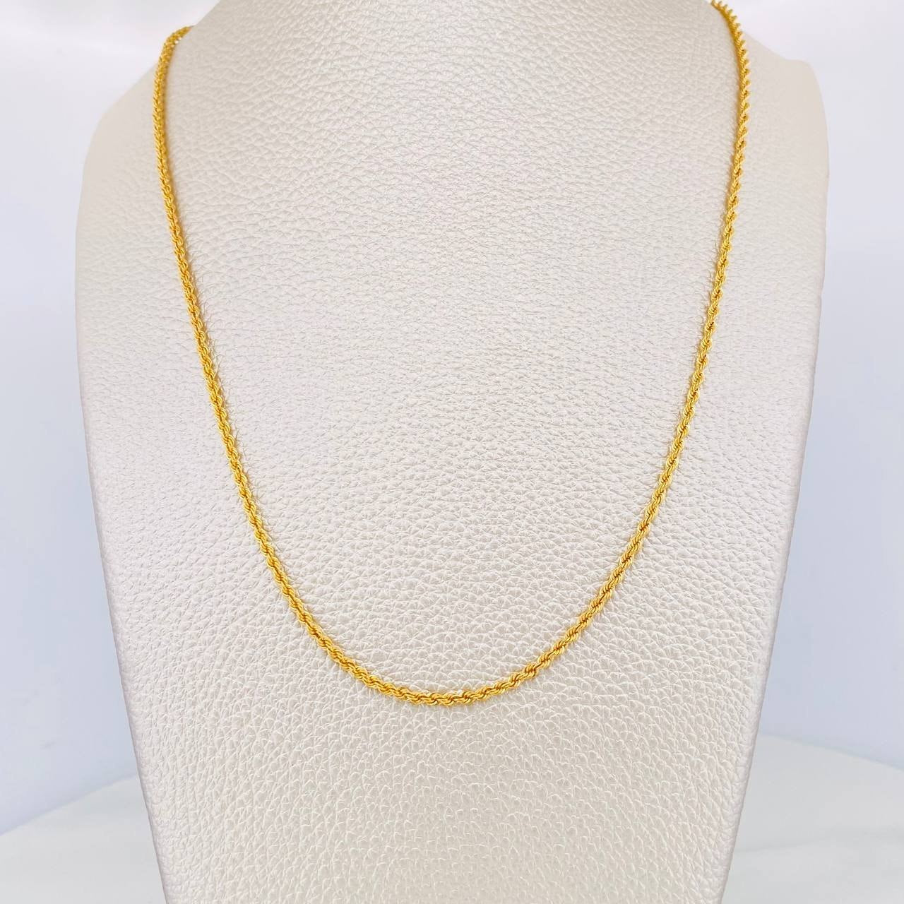 Rope Chain 2.3g / 24 in / 1.8mm 18K Yellow Gold