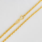 Rope Chain 2.3g / 24 in / 1.8mm 18K Yellow Gold