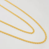 Bismark Chain 3.35g / 20 in / 1.5mm Yellow Gold 18K