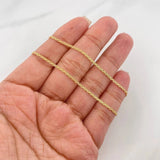 Bismark Chain 3.35g / 20 in / 1.5mm Yellow Gold 18K