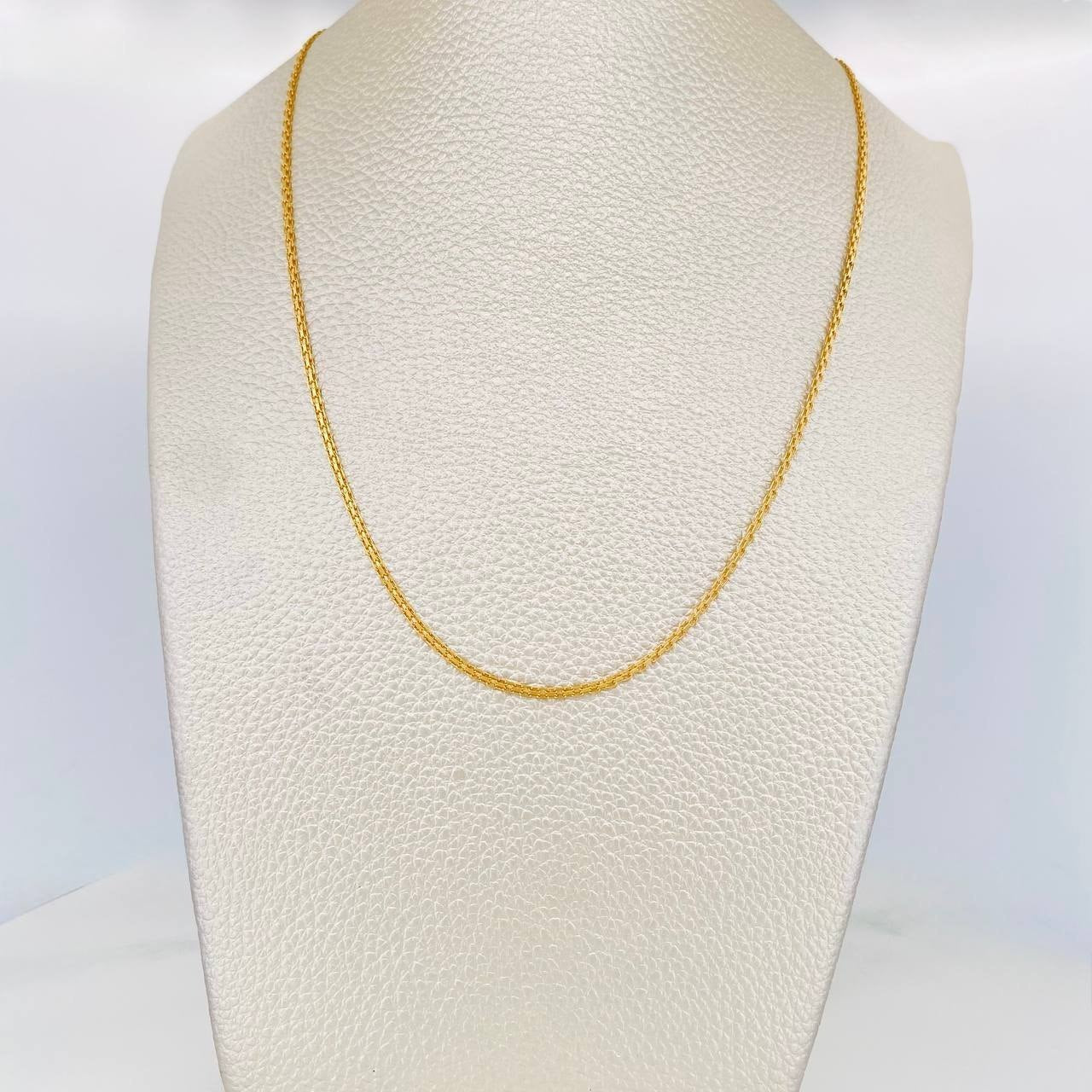 Bismark Chain 3.35g / 20 in / 1.5mm Yellow Gold 18K