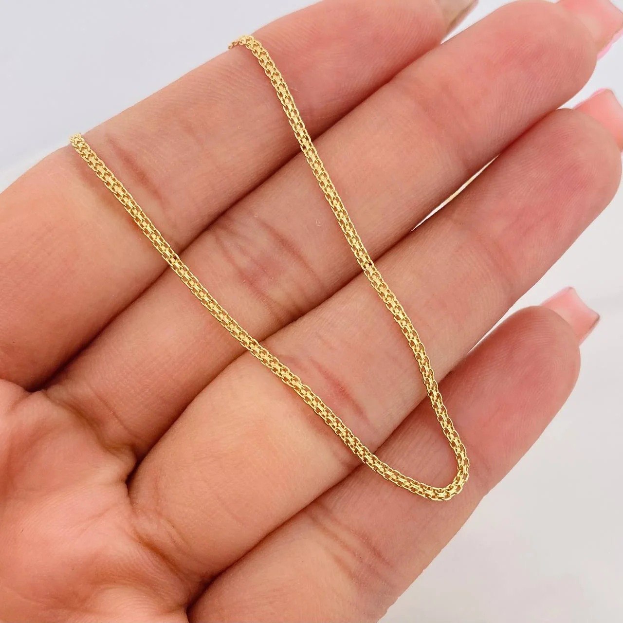 Cadena China 3.25g / 24 in / 1.4mm Oro Amarillo 18K