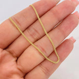 Cadena China 3.25g / 24 in / 1.4mm Oro Amarillo 18K