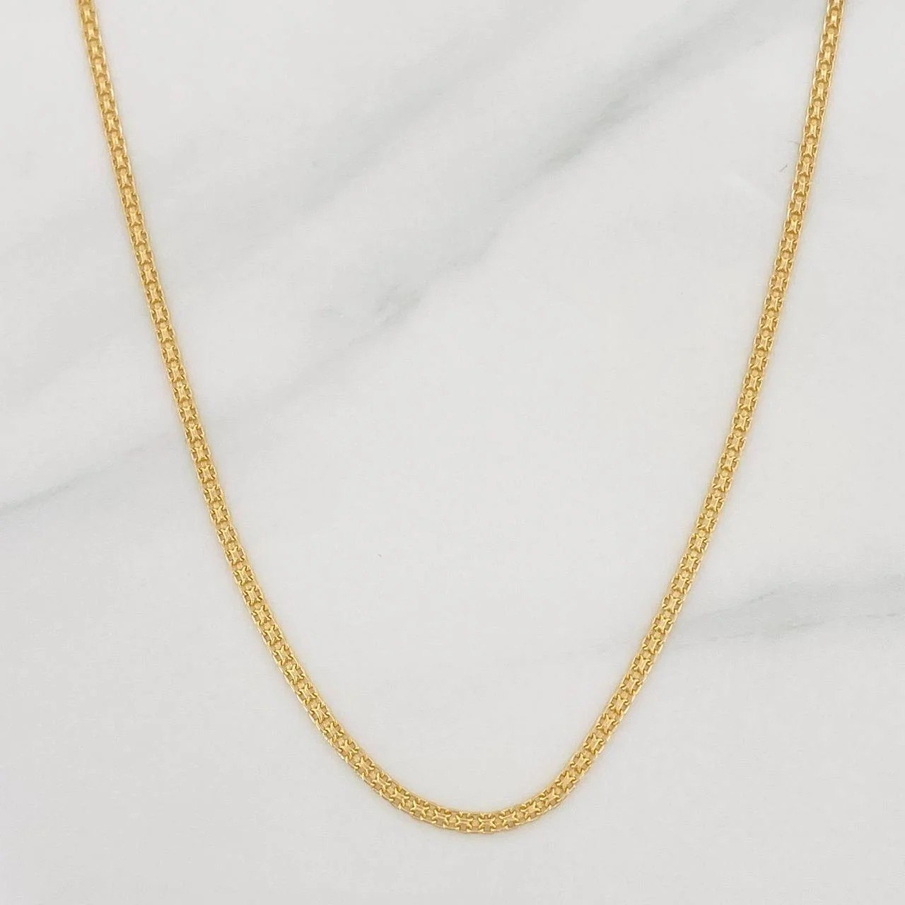 Cadena China 3.25g / 24 in / 1.4mm Oro Amarillo 18K
