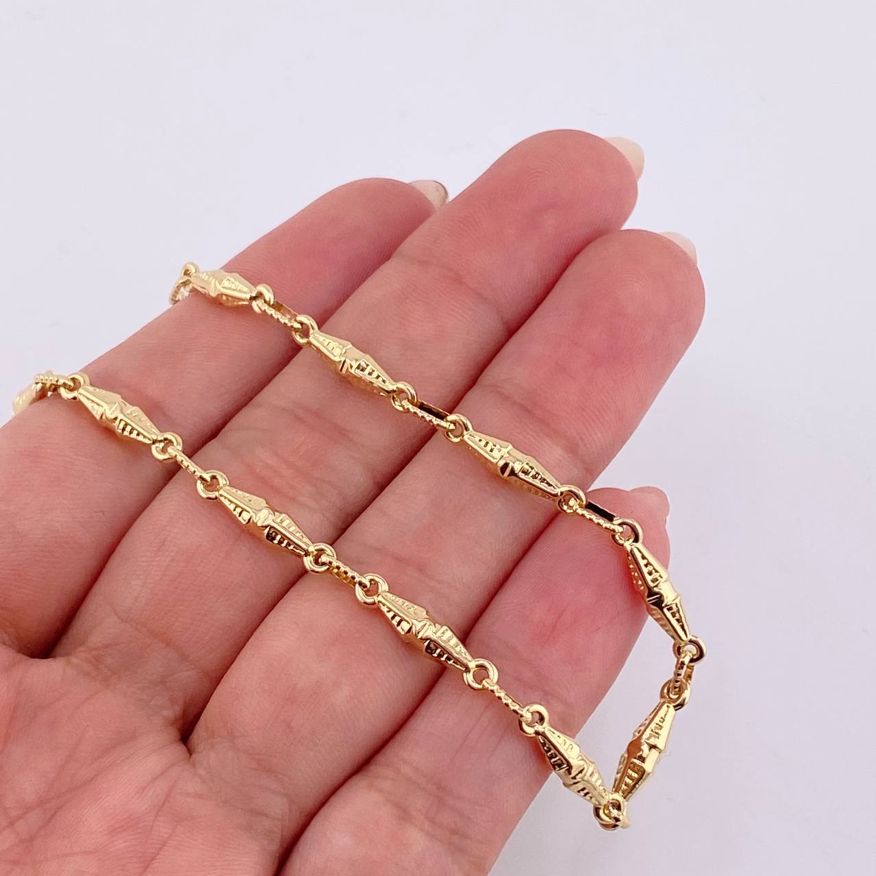 Bracelet Dubai 4.05 g / 8 1/4 in / 3.4 mm Yellow Gold 18K