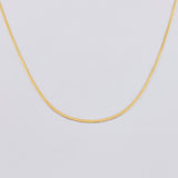 Cadena Espejo 2.25 g / 15 3/4 in / 1.5 mm Oro Amarillo 18K