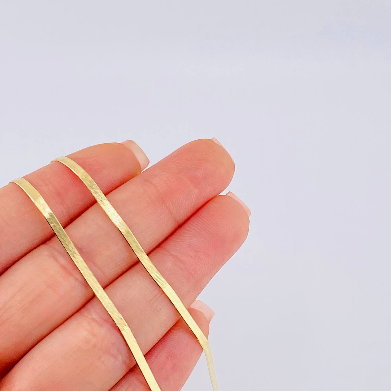 Cadena Espejo 5.25 g / 15 3/4 in / 2.5 mm Oro Amarillo 18K