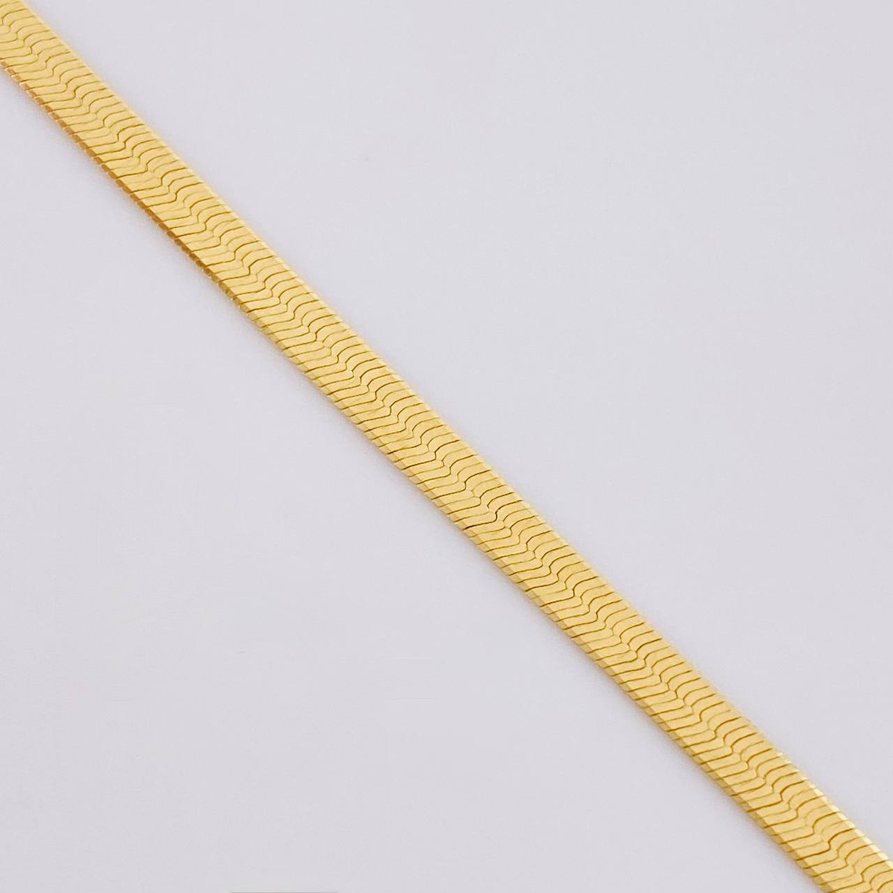 Cadena Espejo 5.9g / 18 in / 2.5mm Oro Amarillo 18K
