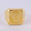 Anillo San Benito Escudo Sagrado 3.7 g / T11 Oro Amarillo 18K