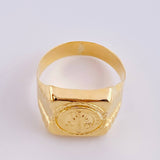 Anillo San Benito Escudo Sagrado 3.7 g / T11 Oro Amarillo 18K