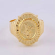 Ring Saint Michael Archangel 3.6 g / T11 18K Yellow Gold