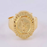 Ring Saint Michael Archangel 3.6 g / T11 18K Yellow Gold