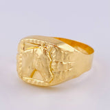 Anillo Sello Caballo Imperial 3.35 g / T11 Oro Amarillo 18K