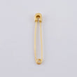 Charm Safety Pin Hook 0.9 g / 1 1/4 in 18K Yellow Gold