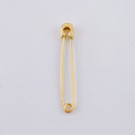 Charm Safety Pin Hook 0.9 g / 1 1/4 in 18K Yellow Gold