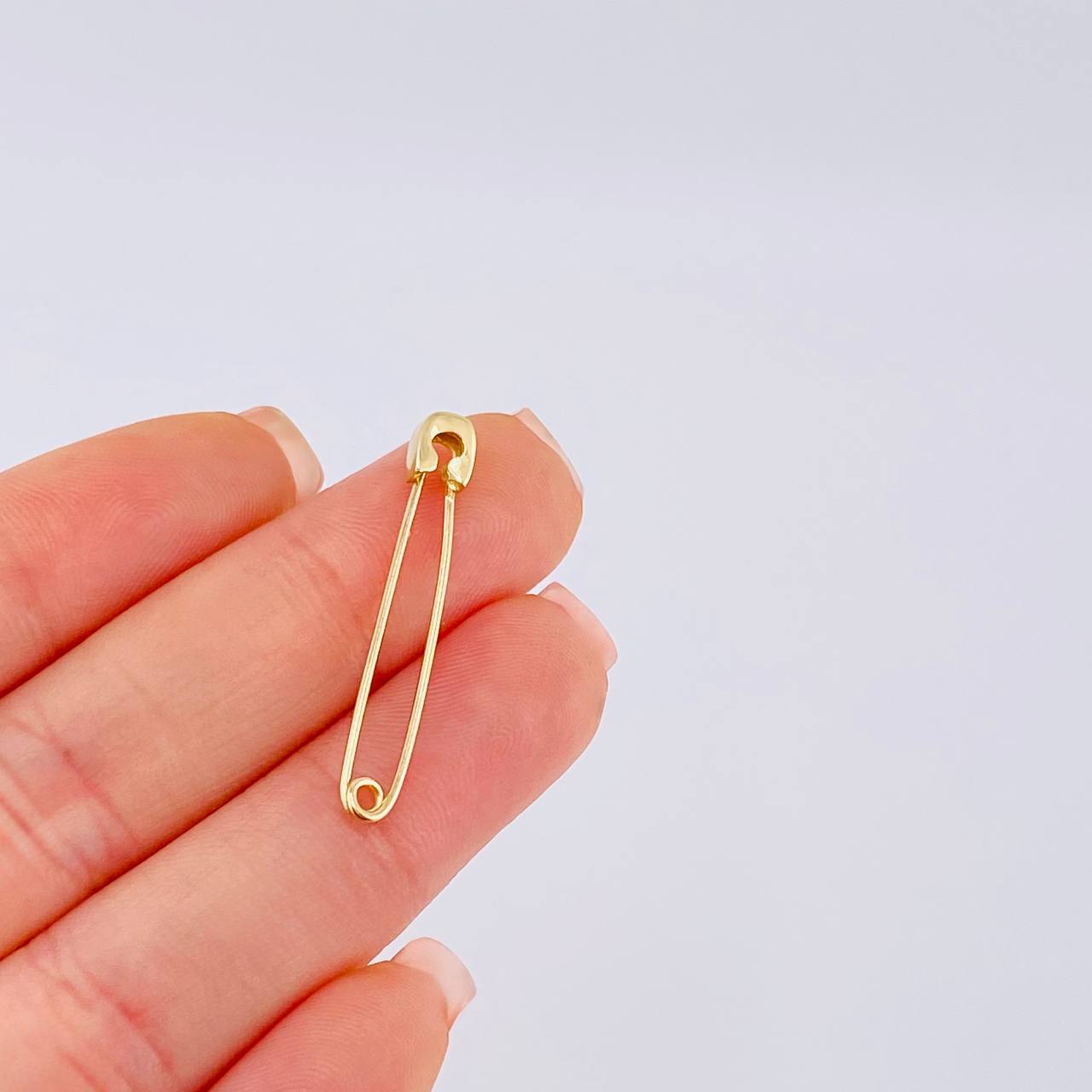 Charm Safety Pin Hook 0.9 g / 1 1/4 in 18K Yellow Gold