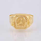 Anillo Herradura Caballo Diamantado 3.4 g / T11 1/4 Oro Amarillo 18K